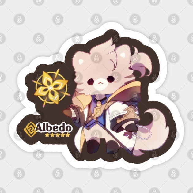 Albedo Sticker by Cremechii